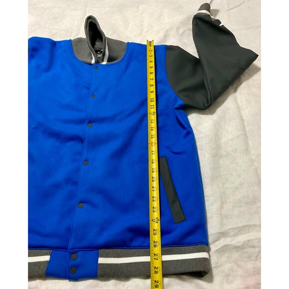 Nike $230 Football Royal Blue Varsity Letterman Jacket DJ5971-493 Men’s Size: L - Picture 4 of 10